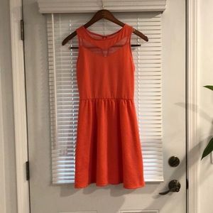 Coral mini sundress.